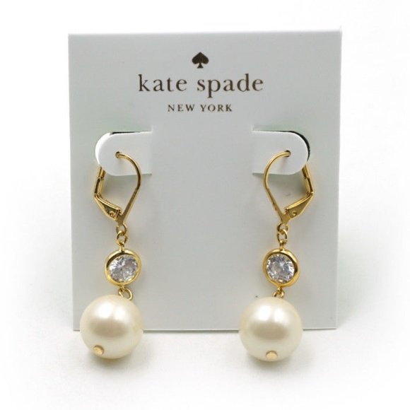 kate spade Jewelry - ♠️KATE SPADE ♠️ Bright Ideas Pearl Drop Earrings